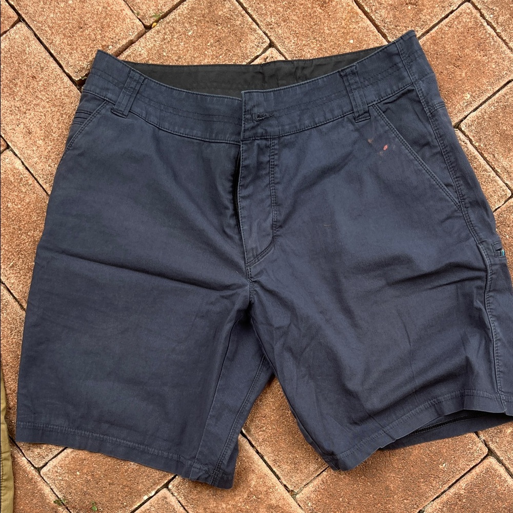 Kuhl Men's Flat Front Shorts in Blue, Tan, and Gray BUNDLE OF 3 - Picture 5 of 7